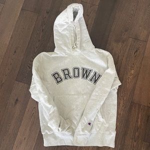 Barely Worn Light Gray Brown University Champion Hoodie Size Small